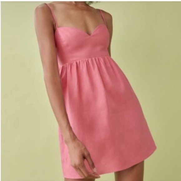 Reformation Dresses & Skirts - Reformation Martin Linen Dress Pink Size 2